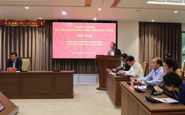 Mê Linh tham dự hội nghị trực tuyến triển khai kế hoạch thực hiện dân chủ ở cơ sở của Thành ủy- Ảnh 2. Mê Linh tham dự hội nghị trực tuyến triển khai kế hoạch thực hiện dân chủ ở cơ sở của Thành ủy- Ảnh 2.