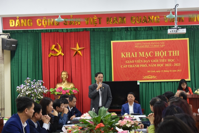 Khai mạc Hội thi giáo viên dạy giỏi tiểu học cấp Thành phố năm học 2022-2023 - Ảnh 2.