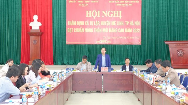 Hà Nội thẩm định 02 xã nông thôn mới nâng cao của huyện Mê Linh - Ảnh 3.