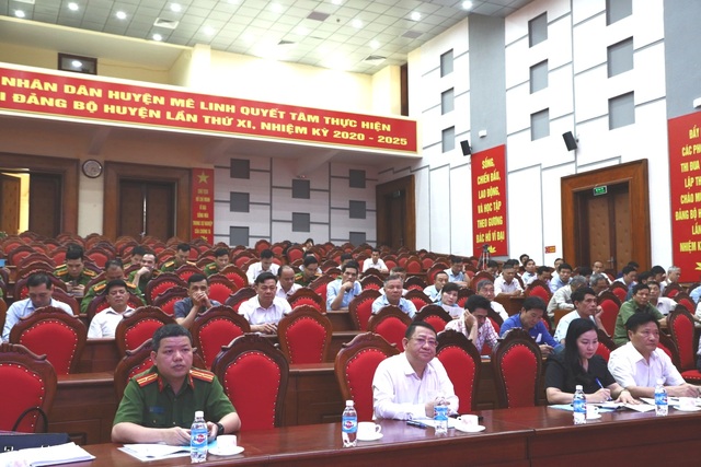 UBND huyện Mê Linh sơ kết 01 năm thực hiện Đề án 06 của Chính phủ - Ảnh 1.