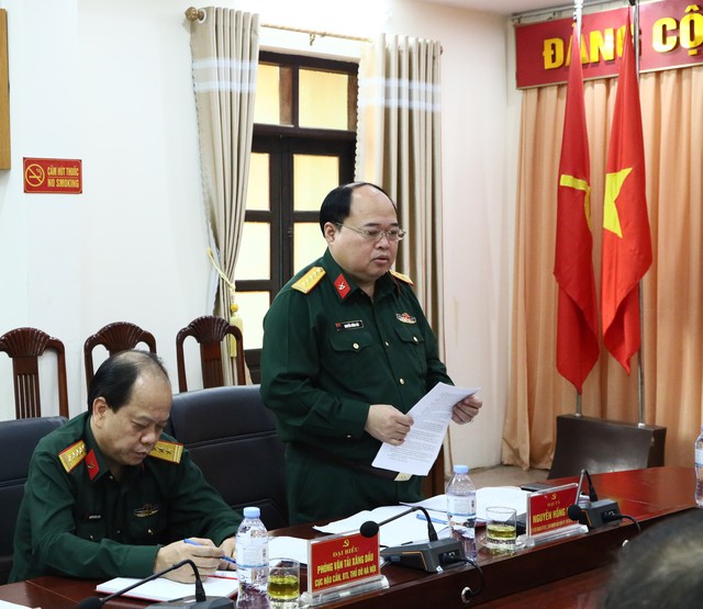 Đảng ủy Quân sự huyện Mê Linh sơ kết giữa nhiệm kỳ 2020 - 2025. - Ảnh 2.