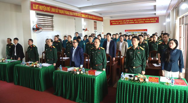 Đảng ủy Quân sự huyện Mê Linh: Tổng kết 12 năm thực hiện Chỉ thị 124-CT/QUTW, 10 năm thực hiện đề án &quot;Đổi mới công tác giáo dục chính trị tại đơn vị trong giai đoạn mới&quot; - Ảnh 1.