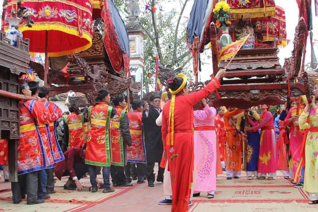 Hội làng Phú Mỹ - sắc xuân quê hương xã Tự Lập, huyện Mê Linh, Hà Nội. - Ảnh 2.