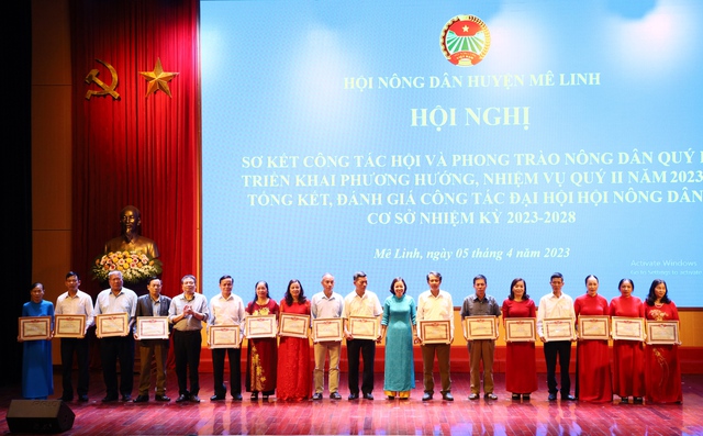 Hội Nông dân huyện Mê Linh tổng kết công tác Đại hội Hội Nông cơ sở, nhiệm kỳ 2023-2028 - Ảnh 4. Hội Nông dân huyện Mê Linh tổng kết công tác Đại hội Hội Nông cơ sở, nhiệm kỳ 2023-2028 - Ảnh 4.