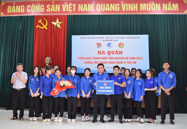 Huyện đoàn Mê Linh ra quân phát động Chiến dịch thanh niên tình nguyện hè năm 2023 - Ảnh 3.