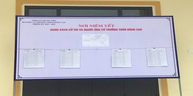 Xã Tráng Việt chuẩn bị đầy đủ các điều kiện sẵn sàng cho ngày bầu cử trưởng thôn ĐôngCao nhiệm kỳ 2023 – 2025 - Ảnh 1. Xã Tráng Việt chuẩn bị đầy đủ các điều kiện sẵn sàng cho ngày bầu cử trưởng thôn ĐôngCao nhiệm kỳ 2023 – 2025 - Ảnh 1.