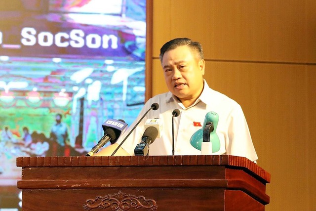 Đại biểu Quốc hội Thành phố tiếp xúc cử tri huyện Mê Linh và huyện Sóc Sơn - Ảnh 3. Đại biểu Quốc hội Thành phố tiếp xúc cử tri huyện Mê Linh và huyện Sóc Sơn - Ảnh 3.
