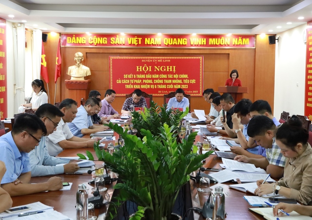 Mê Linh: Tiếp tục nâng cao hiệu quả phòng, chống tham nhũng - Ảnh 1.