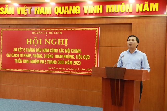 Mê Linh: Tiếp tục nâng cao hiệu quả phòng, chống tham nhũng - Ảnh 3.