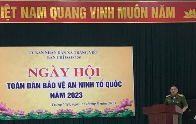 Xã Tráng Việt tổ chức “Ngày hội toàn dân
bảo vệ an ninh Tổ quốc” năm 2023
 - Ảnh 2.
