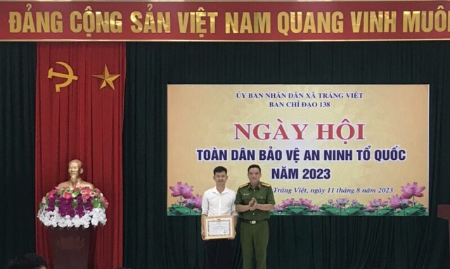 Xã Tráng Việt tổ chức “Ngày hội toàn dân
bảo vệ an ninh Tổ quốc” năm 2023
 - Ảnh 4.
