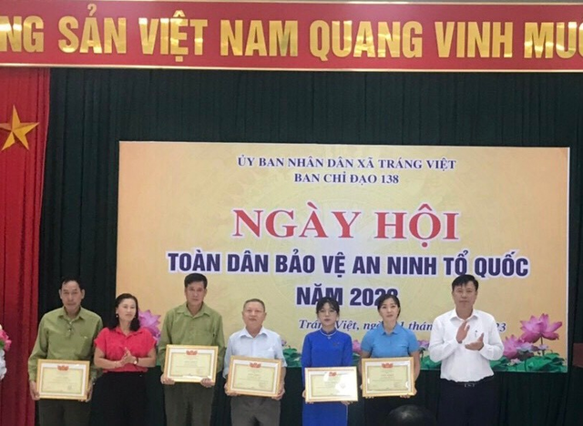 Xã Tráng Việt tổ chức “Ngày hội toàn dân
bảo vệ an ninh Tổ quốc” năm 2023
 - Ảnh 5.