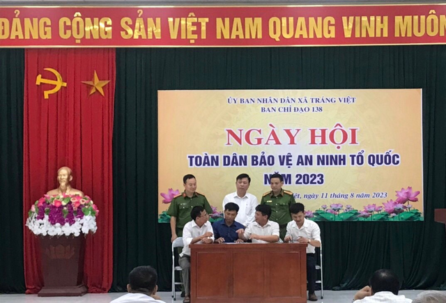 Xã Tráng Việt tổ chức “Ngày hội toàn dân
bảo vệ an ninh Tổ quốc” năm 2023
 - Ảnh 6.