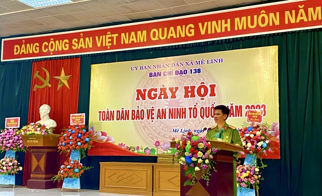 Chủ nhiệm Ủy ban Kiểm tra Huyện ủy Nguyễn Minh Hải dự "Ngày hội toàn dân bảo vệ an ninh Tổ quốc" xã Mê Linh - Ảnh 2. Chủ nhiệm Ủy ban Kiểm tra Huyện ủy Nguyễn Minh Hải dự "Ngày hội toàn dân bảo vệ an ninh Tổ quốc" xã Mê Linh - Ảnh 2.