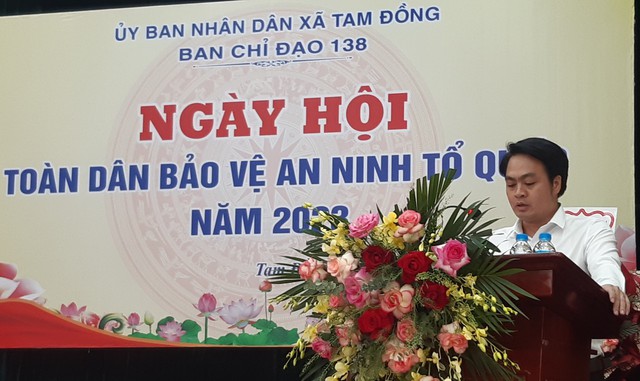 Xã Tam Đồng tổ chức "Ngày hội toàn dân bảo vệ an ninh Tổ quốc" - Ảnh 3. Xã Tam Đồng tổ chức "Ngày hội toàn dân bảo vệ an ninh Tổ quốc" - Ảnh 3.