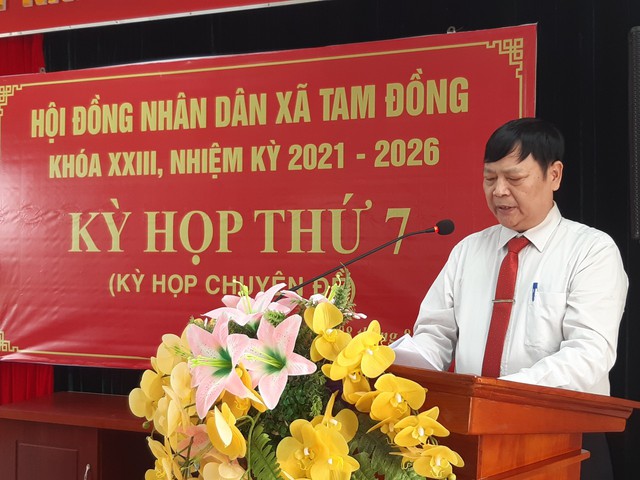 HĐND xã Tam Đồng khóa XXIII, nhiệm kỳ 2021-2026 tổ chức kỳ họp thứ 7 (Kỳ họp chuyên đề) - Ảnh 2. HĐND xã Tam Đồng khóa XXIII, nhiệm kỳ 2021-2026 tổ chức kỳ họp thứ 7 (Kỳ họp chuyên đề) - Ảnh 2.