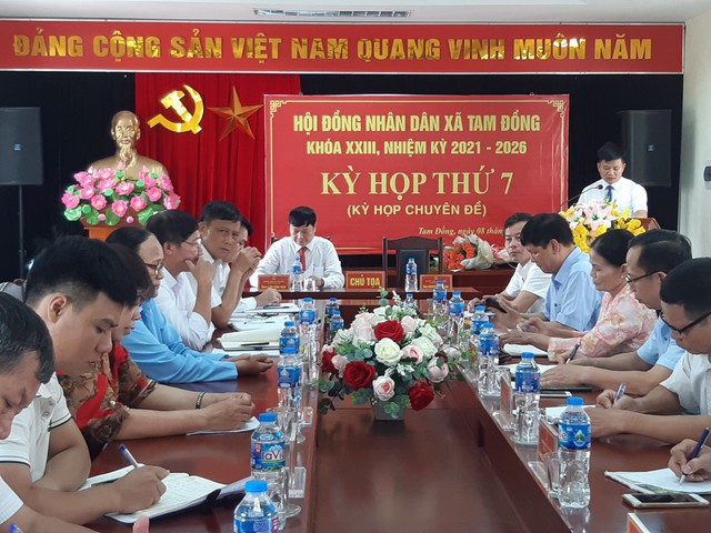HĐND xã Tam Đồng khóa XXIII, nhiệm kỳ 2021-2026 tổ chức kỳ họp thứ 7 (Kỳ họp chuyên đề) - Ảnh 1. HĐND xã Tam Đồng khóa XXIII, nhiệm kỳ 2021-2026 tổ chức kỳ họp thứ 7 (Kỳ họp chuyên đề) - Ảnh 1.