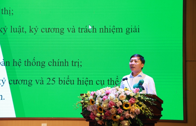 Mê Linh: 300 cán bộ được quán triệt Chỉ thị số 24-CT/TU của Ban Thường vụ Thành ủy Hà Nội về tăng cường kỷ cương, kỷ luật và trách nhiệm - Ảnh 2.