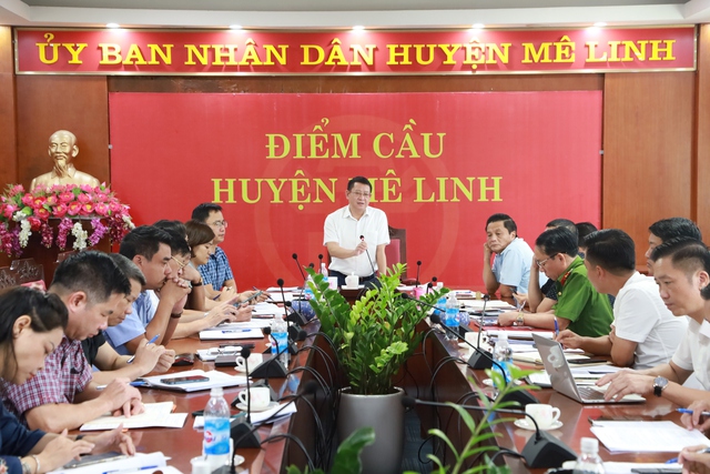Chủ tịch UBND Huyện chủ trì hội nghị giao ban triển khai nhiệm vụ trọng tâm tháng 9/2023 - Ảnh 1.