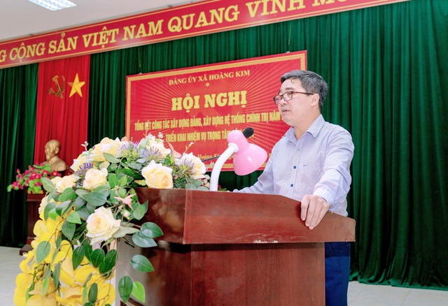 Đảng bộ xã Hoàng Kim, xã Tiền Phong tổng kết công tác Đảng năm 2023, triển khai nhiệm vụ trọng tâm năm 2024- Ảnh 2. Đảng bộ xã Hoàng Kim, xã Tiền Phong tổng kết công tác Đảng năm 2023, triển khai nhiệm vụ trọng tâm năm 2024- Ảnh 2.