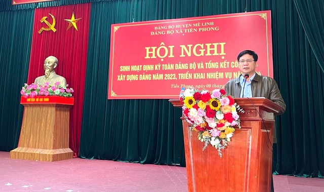 Đảng bộ xã Hoàng Kim, xã Tiền Phong tổng kết công tác Đảng năm 2023, triển khai nhiệm vụ trọng tâm năm 2024- Ảnh 4. Đảng bộ xã Hoàng Kim, xã Tiền Phong tổng kết công tác Đảng năm 2023, triển khai nhiệm vụ trọng tâm năm 2024- Ảnh 4.