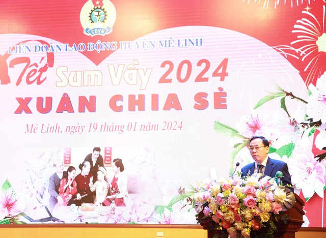 Mê Linh tổng kết phong trào CNVCLĐ và hoạt động công đoàn năm 2023; phát động phong trào thi đua năm 2024 và Chương trình "Tết sum vầy Xuân chia sẻ" năm 2024- Ảnh 3. Mê Linh tổng kết phong trào CNVCLĐ và hoạt động công đoàn năm 2023; phát động phong trào thi đua năm 2024 và Chương trình "Tết sum vầy Xuân chia sẻ" năm 2024- Ảnh 3.