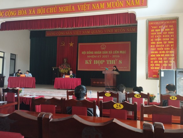 Hội đồng nhân dân xã Liên Mạc tổ chức kỳ họp thứ 8, nhiệm kỳ 2021- 2026- Ảnh 2.