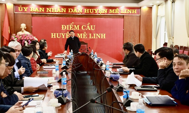 Hội nghị tổng kết Ban đại diện Hội đồng quản trị Ngân hàng Chính sách xã hội huyện Mê Linh năm 2023- Ảnh 1.