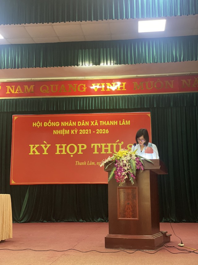 HĐND xã Thanh Lâm tổ chức thành công kỳ họp thứ 8- HĐND xã, nhiệm kỳ 2021-2026- Ảnh 4.