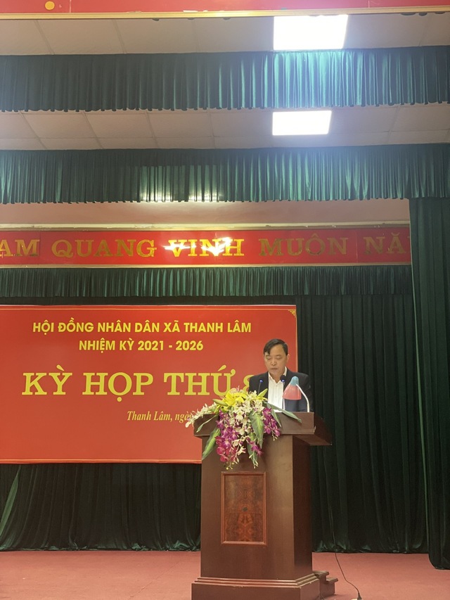 HĐND xã Thanh Lâm tổ chức thành công kỳ họp thứ 8- HĐND xã, nhiệm kỳ 2021-2026- Ảnh 3.