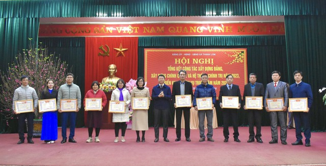 Bí thư Huyện ủy Nguyễn Thanh Liêm dự gặp mặt Tết Nguyên đán Giáp Thìn tại xã Thanh Lâm- Ảnh 3.
