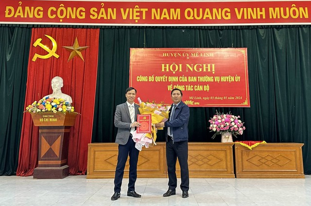 Phó trưởng Ban Tuyên giáo Huyện ủy Nguyễn Xuân Huy được điều động làm Phó Bí thư Đảng ủy xã Mê Linh- Ảnh 1.