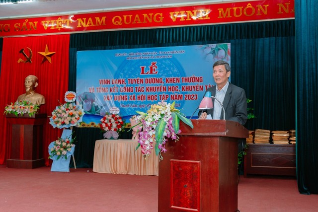 Hội Khuyến học xã Thanh Lâm tổ chức lễ vinh danh, tuyên dương, khen thưởng và tổng kết công tác khuyến học, khuyến tài, xây dựng xã hội học tập năm 2023- Ảnh 2.