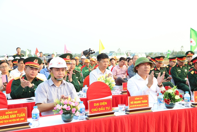 Thi đua cao điểm "thần tốc, quyết thắng" triển khai dự án đường Vành đai 4 - Vùng Thủ đô (đoạn tuyến qua huyện Mê Linh)- Ảnh 1.