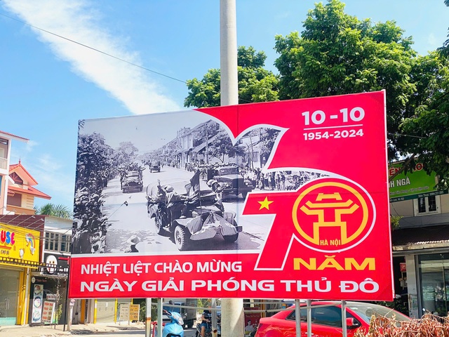 Mê Linh trang hoàng rực rỡ chào mừng kỷ niệm 70 năm Ngày Giải phóng Thủ đô- Ảnh 8.