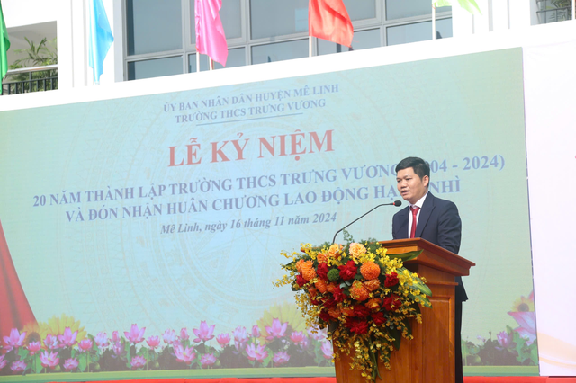 Mê Linh: Trường THPT Tiền Phong và Trường THCS Trưng Vương kỷ niệm 20 năm thành lập- Ảnh 5.