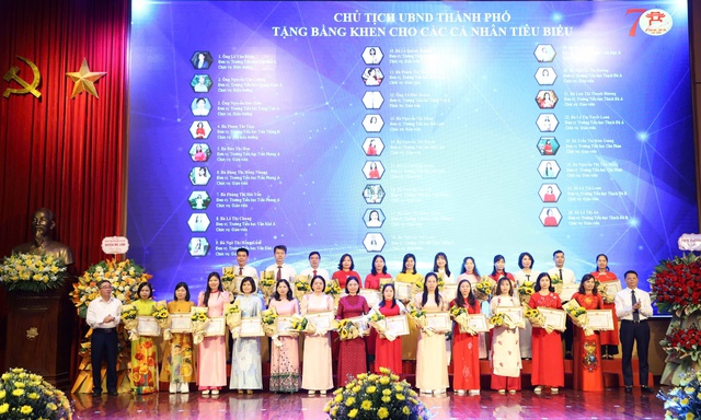 Mê Linh: Tuyên dương, khen thưởng các tập thể, cá nhân tiêu biểu ngành Giáo dục và Đào tạo- Ảnh 3.