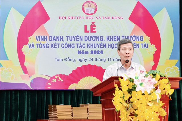 HỘI KHUYẾN HỌC XÃ TAM ĐỒNG TỔ CHỨC LỄ VINH DANH, TUYÊN DƯƠNG KHEN THƯỞNG VÀ TỔNG KẾT CÔNG TÁC KHUYẾN HỌC, KHUYẾN TÀI NĂM 2024- Ảnh 3.