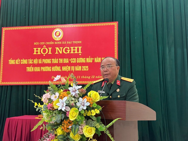 Hội Cựu chiến binh xã Đại Thịnh tổng kết công tác hội năm 2024, triển khai nhiệm vụ năm 2025- Ảnh 3. Hội Cựu chiến binh xã Đại Thịnh tổng kết công tác hội năm 2024, triển khai nhiệm vụ năm 2025- Ảnh 3.
