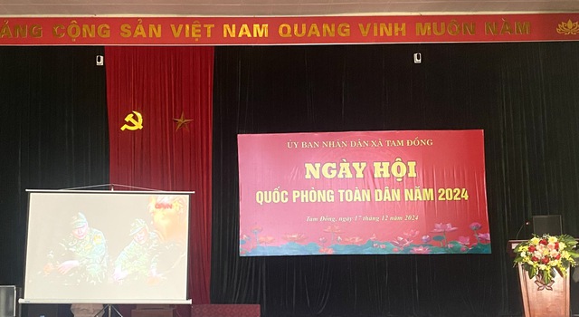 Xã Tam Đồng tổ chức Ngày hội Quốc phòng toàn dân năm 2024- Ảnh 1.