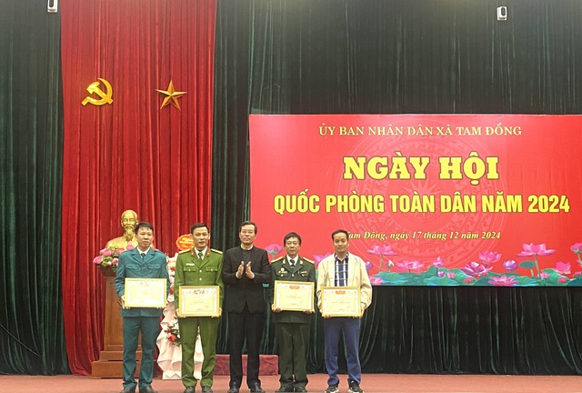 Xã Tam Đồng tổ chức Ngày hội Quốc phòng toàn dân năm 2024- Ảnh 3.