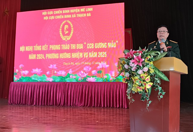 Hội cựu chiến binh xã Thạch Đà tổng kết phong trào thi đua “ Cựu chiến binh gương mẫu” năm 2024, phương hướng, nhiệm vụ năm 2025- Ảnh 2. Hội cựu chiến binh xã Thạch Đà tổng kết phong trào thi đua “ Cựu chiến binh gương mẫu” năm 2024, phương hướng, nhiệm vụ năm 2025- Ảnh 2.
