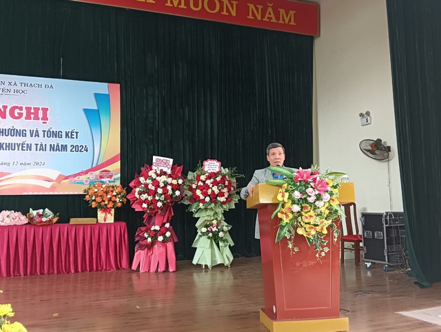 Hội khuyến học xã Thạch Đà tổ chức Hội nghị tuyên dương, khen thưởng Và tổng kết công tác khuyến học, khuyến tài năm học 2024- Ảnh 1. Hội khuyến học xã Thạch Đà tổ chức Hội nghị tuyên dương, khen thưởng Và tổng kết công tác khuyến học, khuyến tài năm học 2024- Ảnh 1.