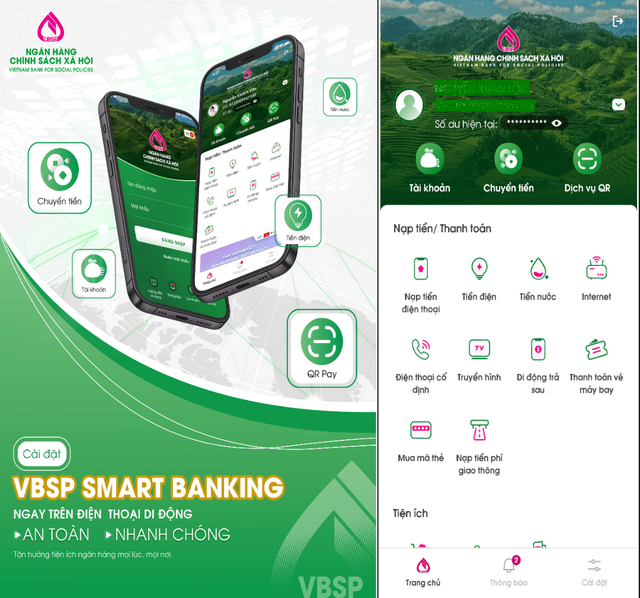 UBND Thị trấn Quang Minh và Ngân hàng Chính sách xã hội thông báo phí sử dụng dịch vụ Mobile Banking
- Ảnh 1.