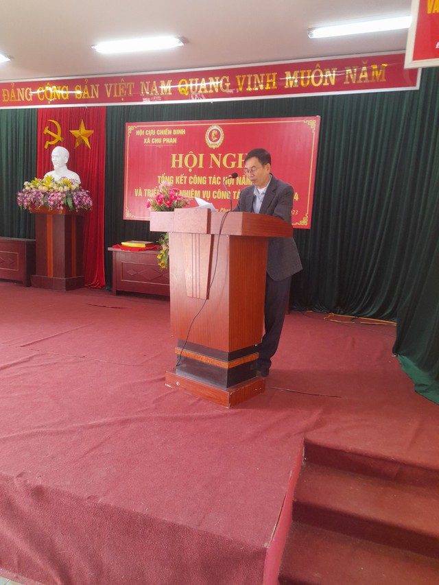 Hội Cựu chiến binh xã Chu Phan tổng kết công tác ủy thác năm 2023 và phương hướng nhiệm vụ năm 2024- Ảnh 2.