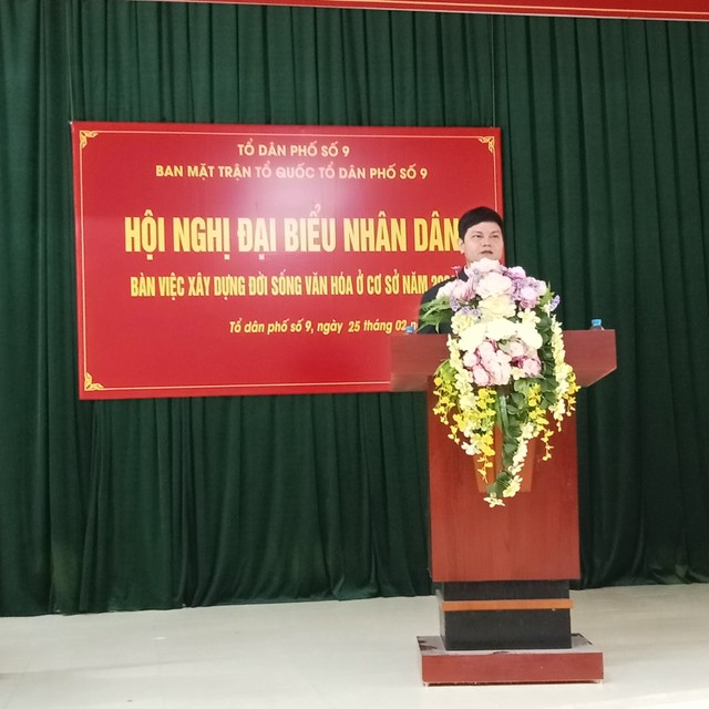 Các đồng chí lãnh đạo thị trấn Quang Minh dự hội nghị đại biểu nhân dân tại các tổ dân phố trên địa bàn- Ảnh 3.