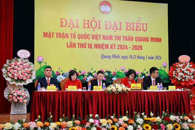 Đại hội đại biểu MTTQ Việt Nam thị trấn Quang Minh lần thứ IV, nhiệm kỳ 2024 - 2029 thành công tốt đẹp- Ảnh 12.