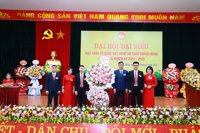 Đại hội đại biểu MTTQ Việt Nam thị trấn Quang Minh lần thứ IV, nhiệm kỳ 2024 - 2029 thành công tốt đẹp- Ảnh 1.