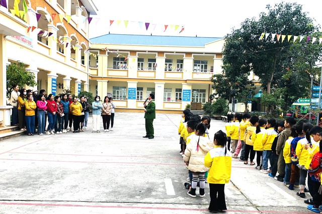 Trường Mầm non Tiền Phong B thực tập phương án PCCC và CNCH- Ảnh 1.