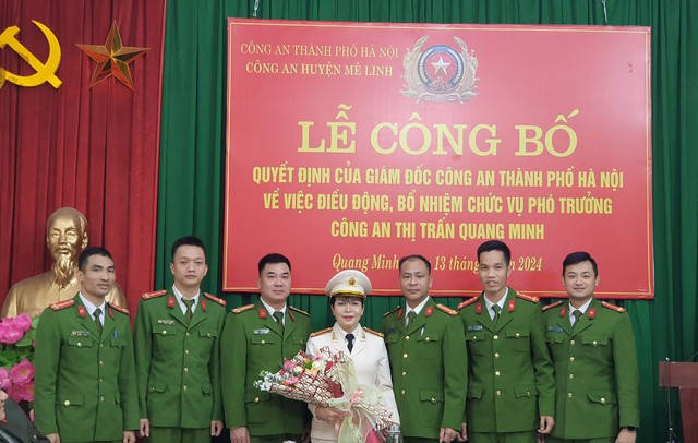 Công bố Quyết định Phó trưởng Công an thị trấn Quang Minh- Ảnh 5.